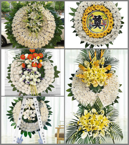 湖北咸宁市赤壁市中伙铺镇罗县村花圈速递